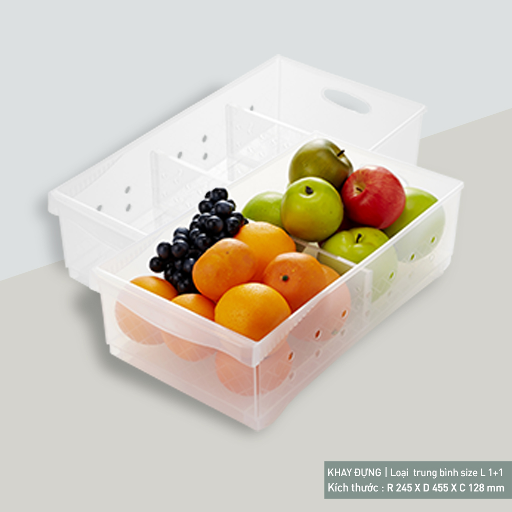Khay nhựa Oliving loại trung bình size L (Tray 3)