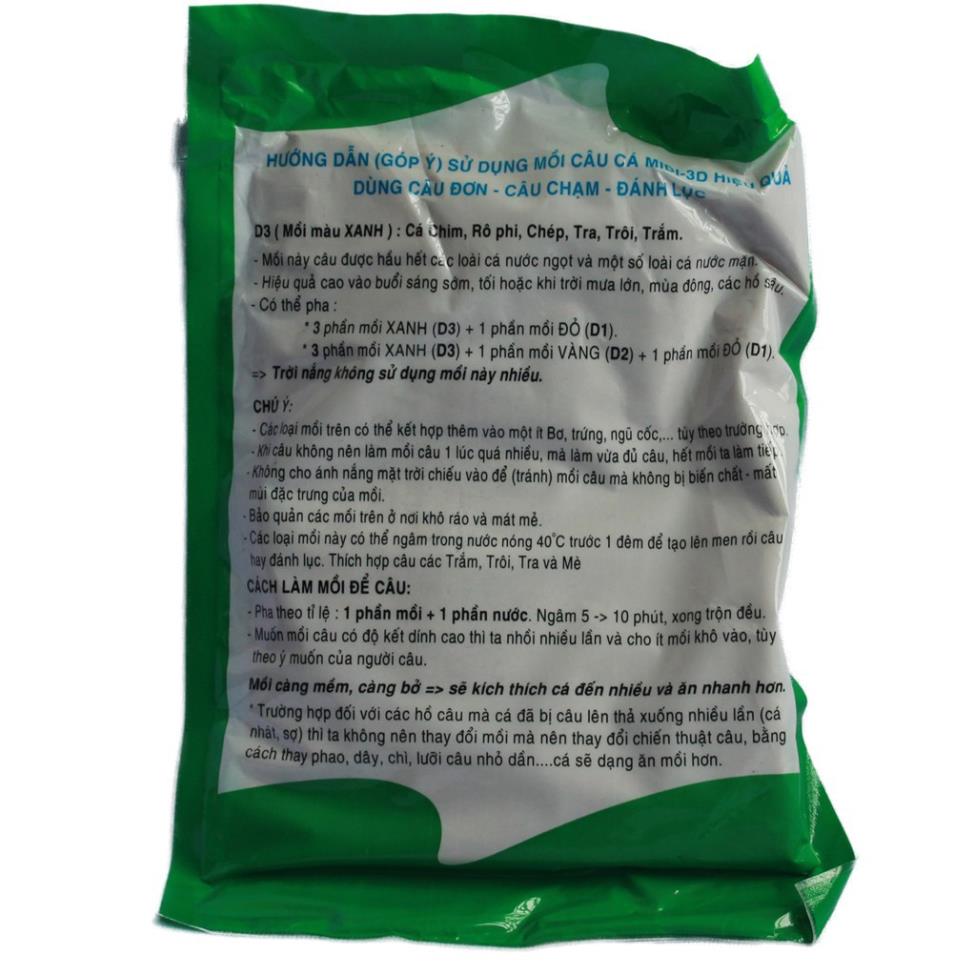 Mồi câu cá tổng hợp D1, D2, D3