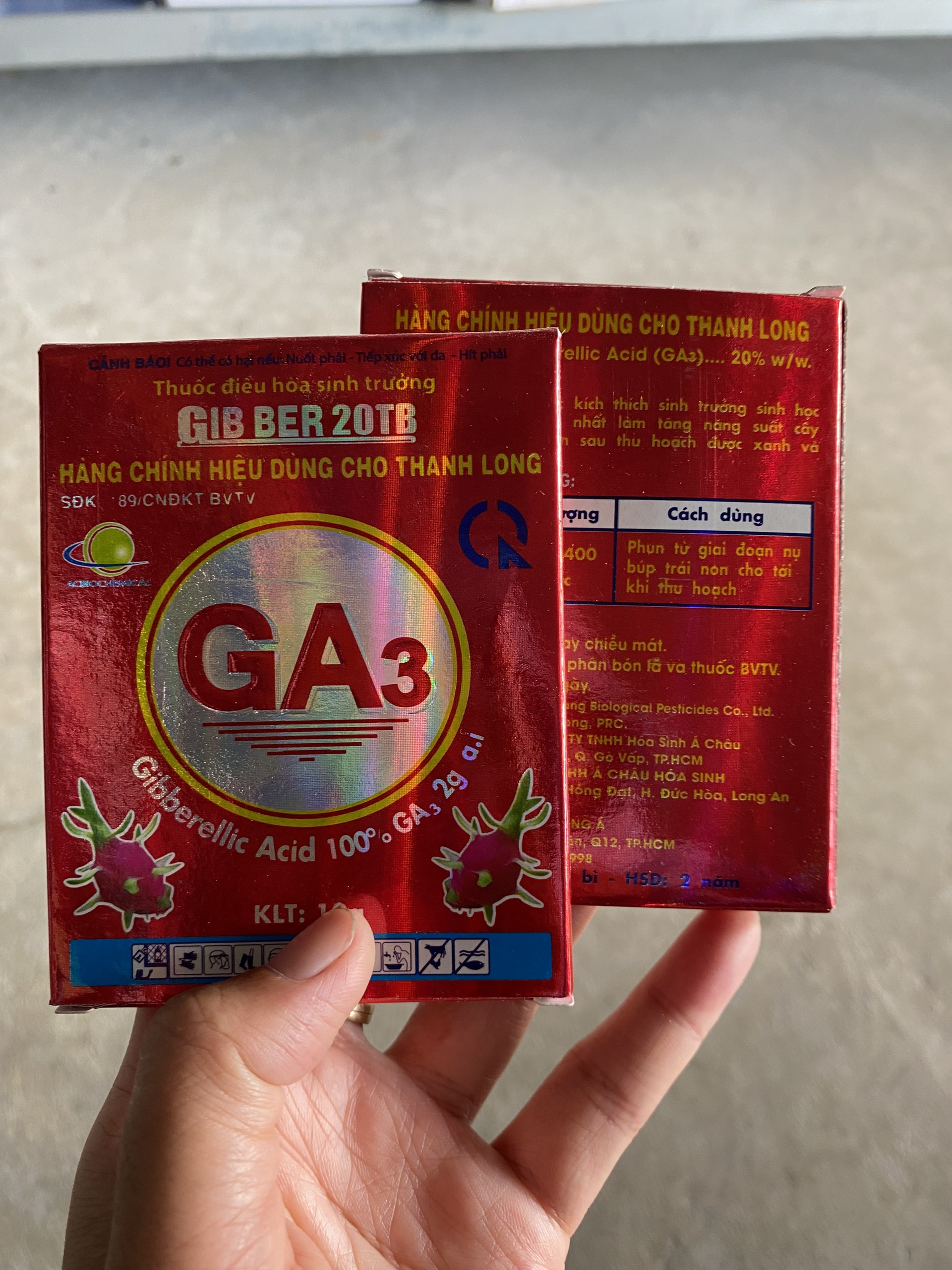 GA3 GIBBER20TB Vien (10gr) chuyên dùng cho thanh long