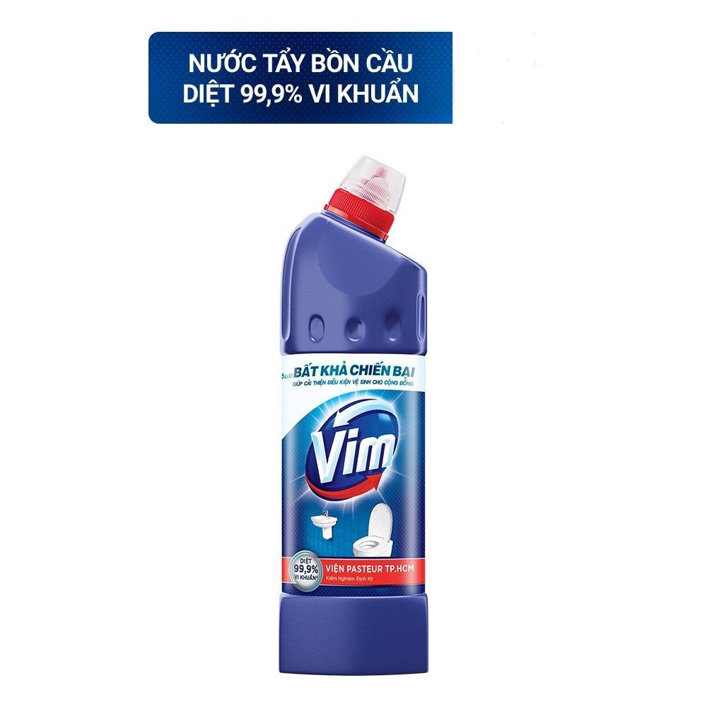 Nước tẩy bồn cầu Vim chai 880ml (Mới)