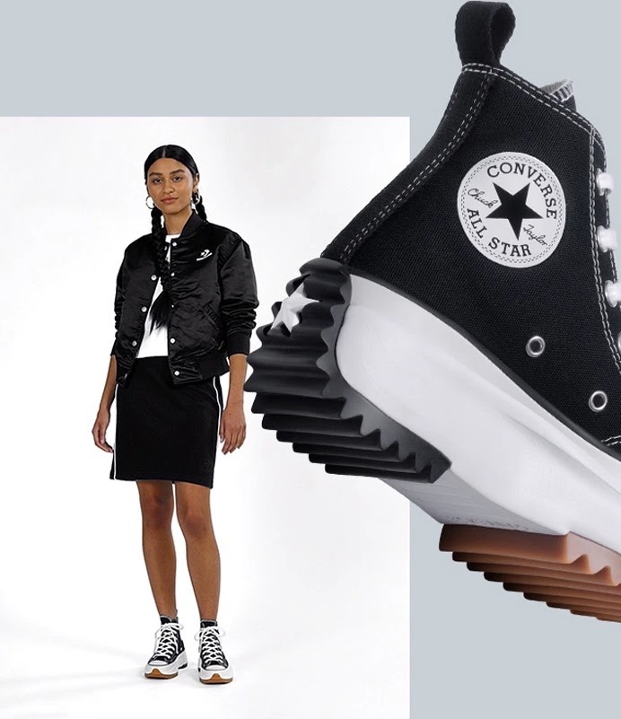 Giày C0nverse Run Star Hike Twisted Classic Foundational Canvas ( full box + bill + túi converse + tất )