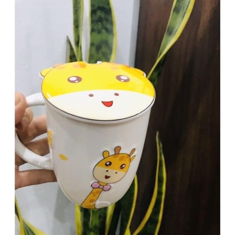 Cốc ly sứ cao cấp hươu Grow