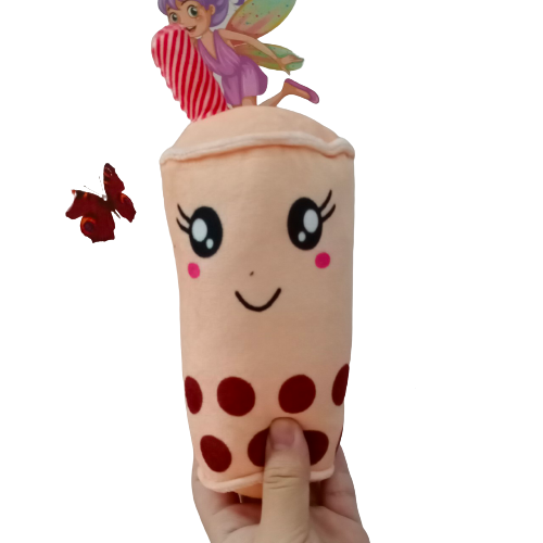 GẤU BÔNG LY TRÀ SỮA NHÍ 15CM