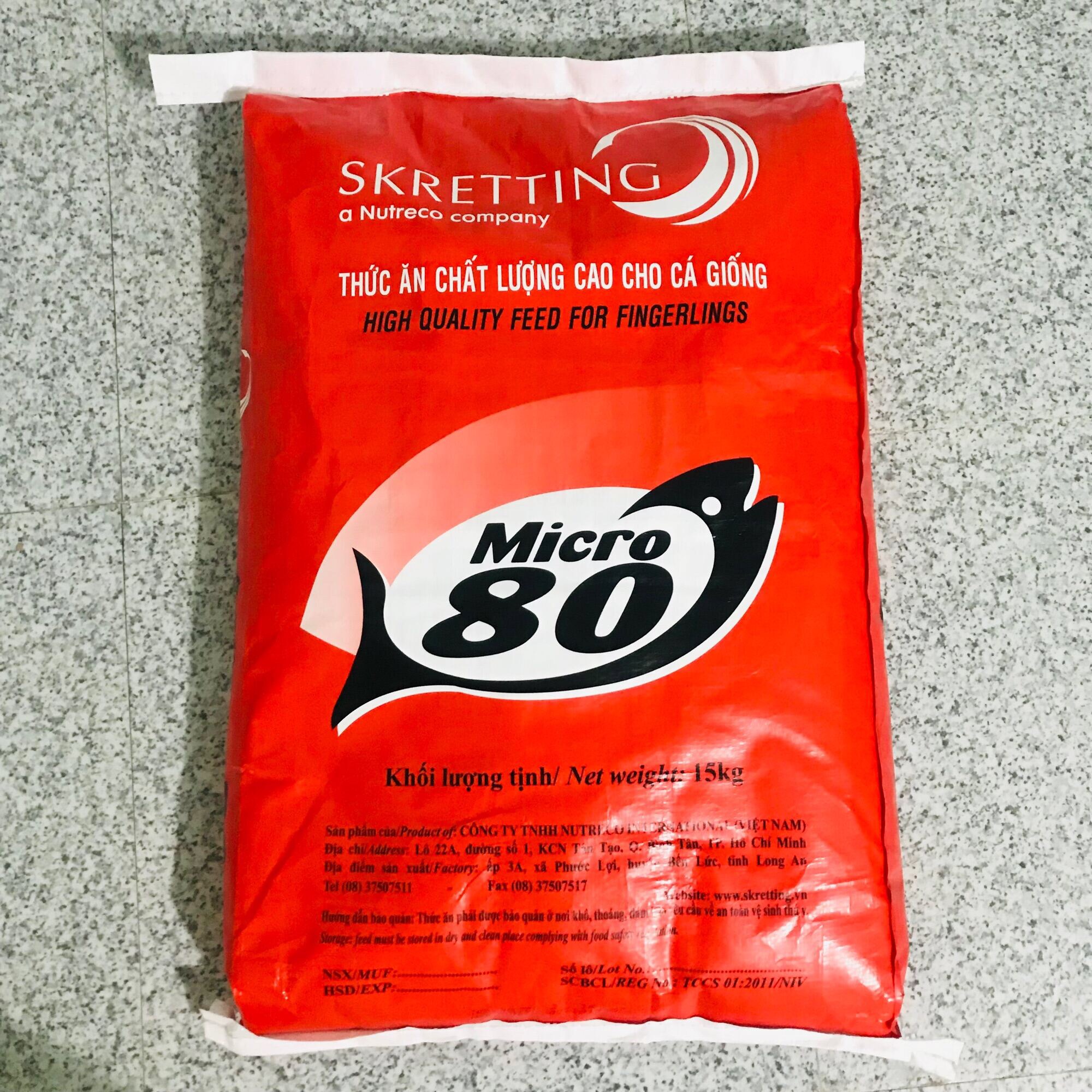 CÁM MICRO 80, THỨC ĂN CÁ CẢNH, CÁM SIÊU ĐẠM CHO CÁ CẢNH - gói 100 gram