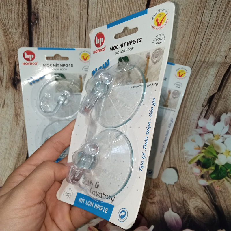 Combo 2 Móc Hít Tường Loại Lớn