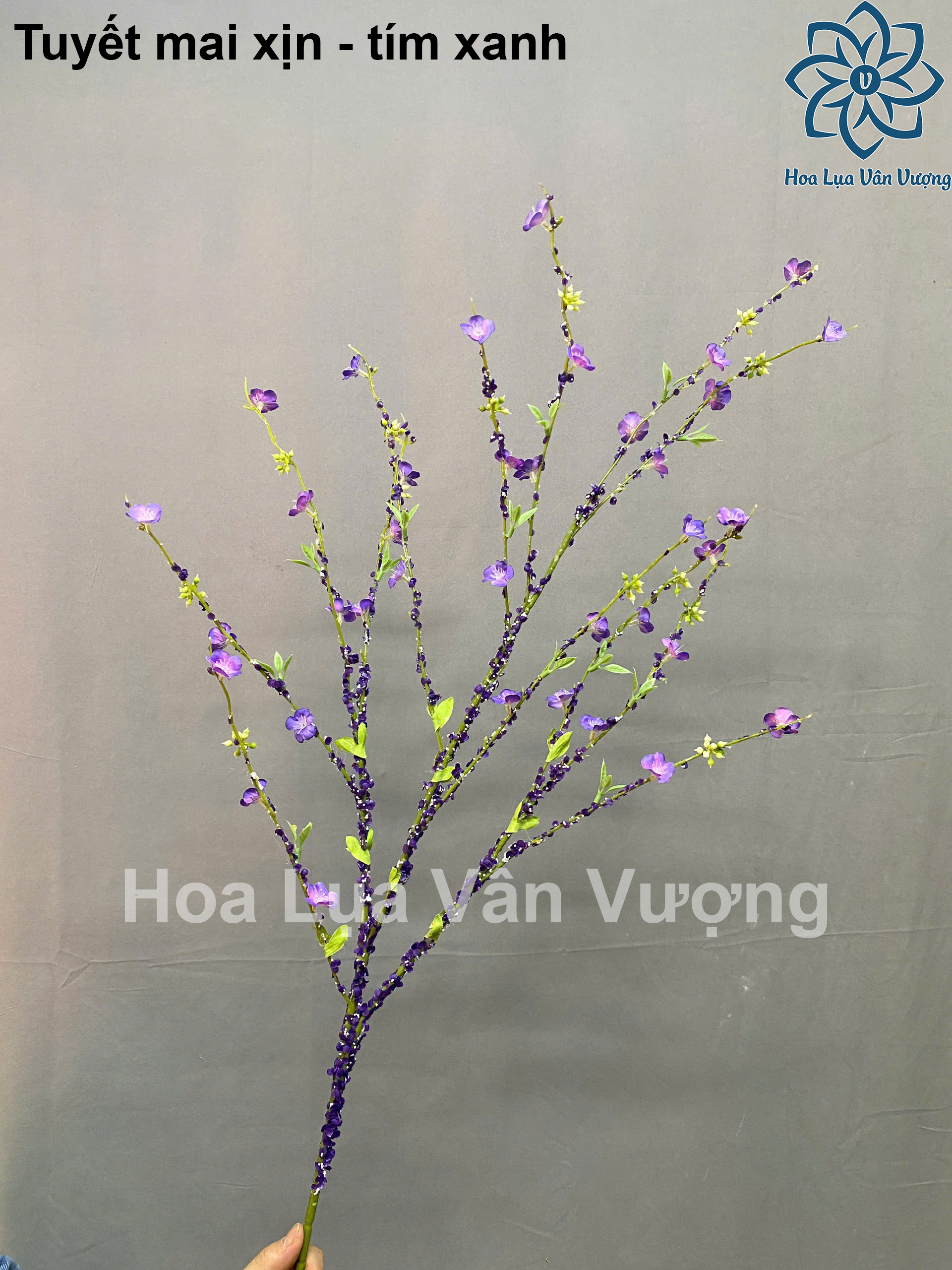 Hoa Giả, Hoa Lụa Cành Tuyết Mai Cao Cấp Cắm Bình