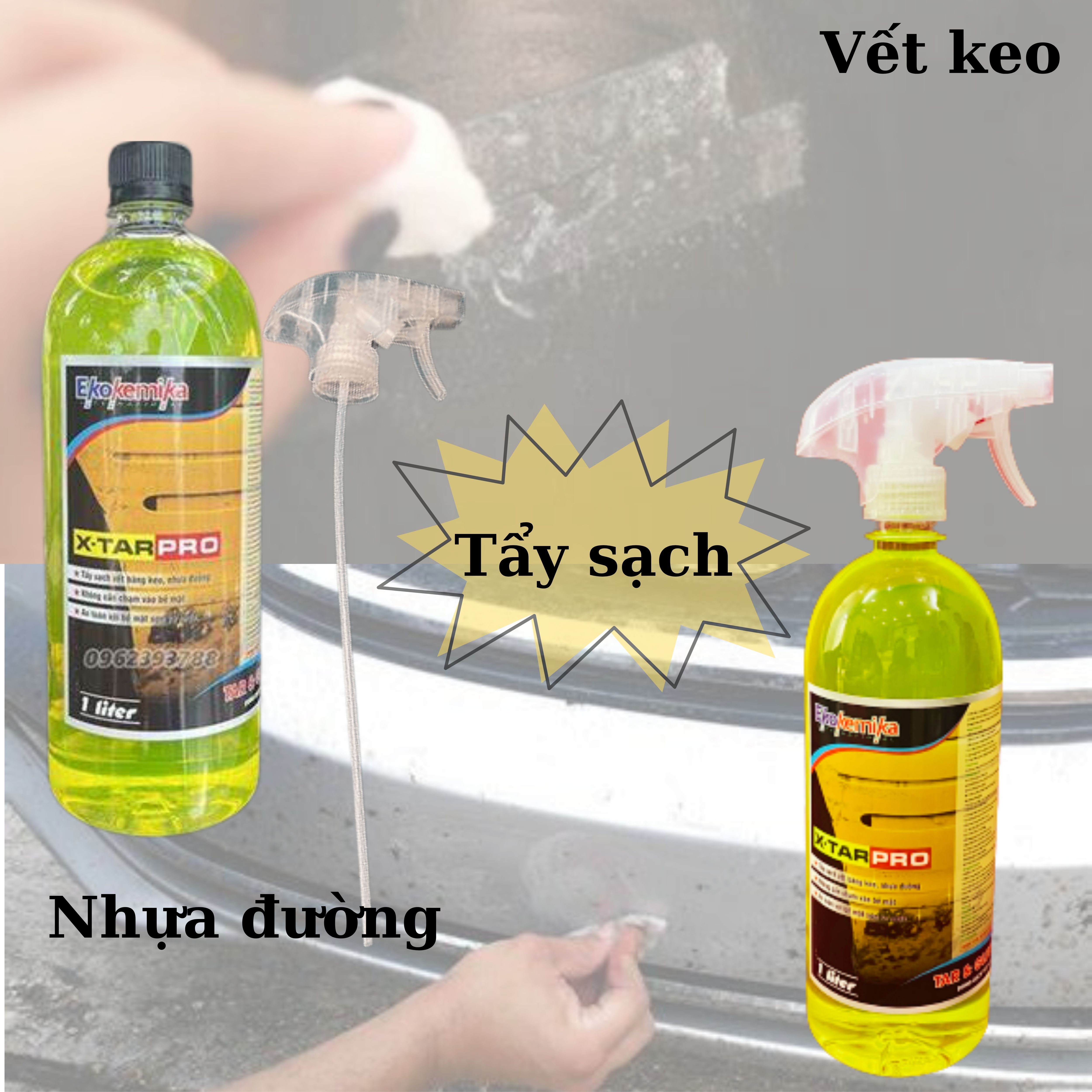 Xtar Pro - Dung dịch tẩy keo, nhựa đường - Ekokemika