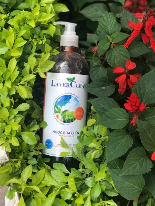 Nước Rửa Chén Hữu Cơ Layer Clean 800ml - Hương Quế