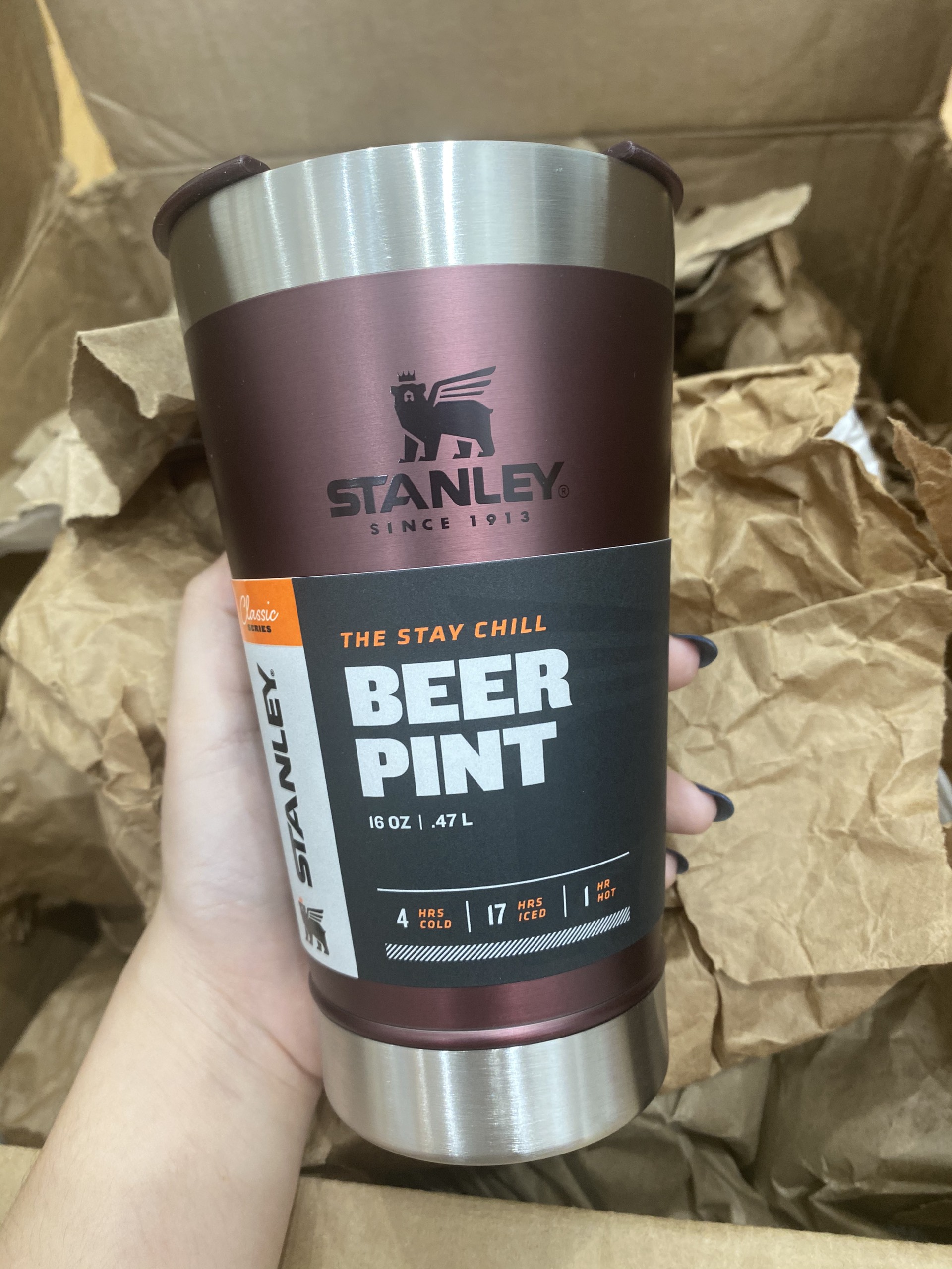 Ly Stanley Stay Chill Beer Pint 16Oz