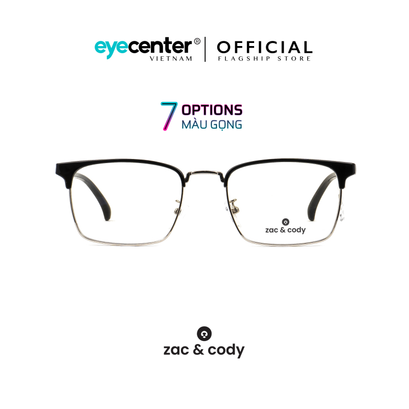 Mua Gọng kính cận nam nữ chính hãng ZAC & CODY C04 phối kim loại, nhựa dẻo chống gãy cao cấp Hàn Quốc nhập khẩu by Eye Center Vietnam