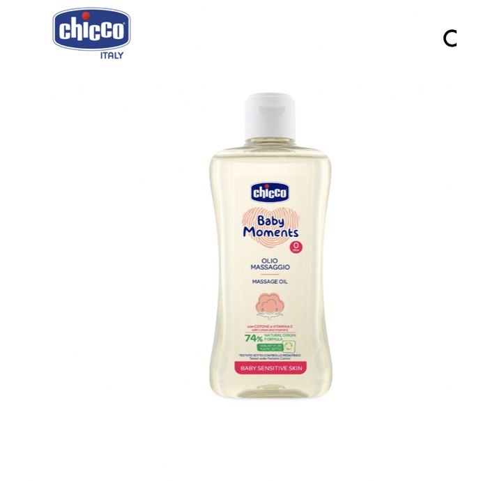 Dầu mát-xa chiết xuất Hạt bông Chicco 0M+ 200ml