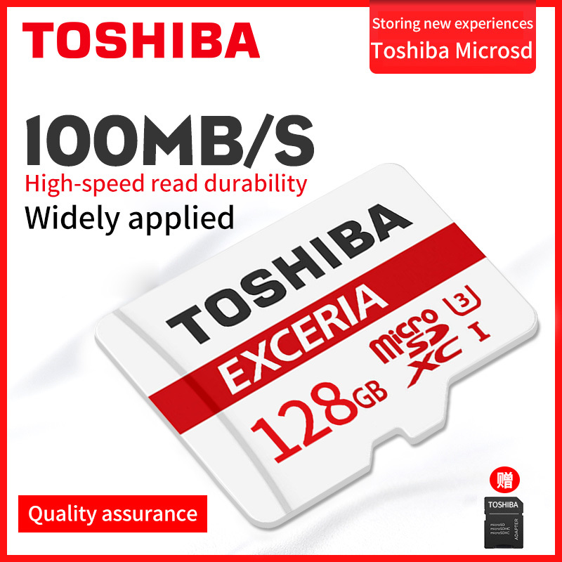 Thẻ nhớ MicroSDXC Toshiba M203 UHS-I U1 128GB 100MB/s (trắng)