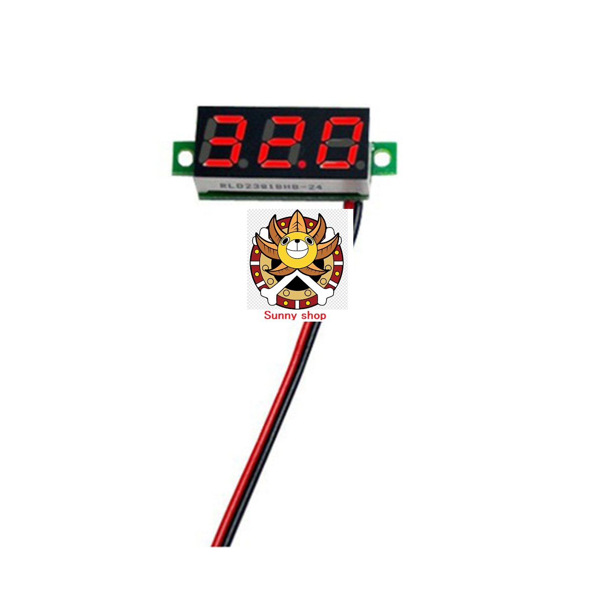 Volt kế điện tử dc 0.36 inch, đồng hồ đo vôn, điện áp dc 4.5 - 30v màn hình led hiển thị màu đỏ