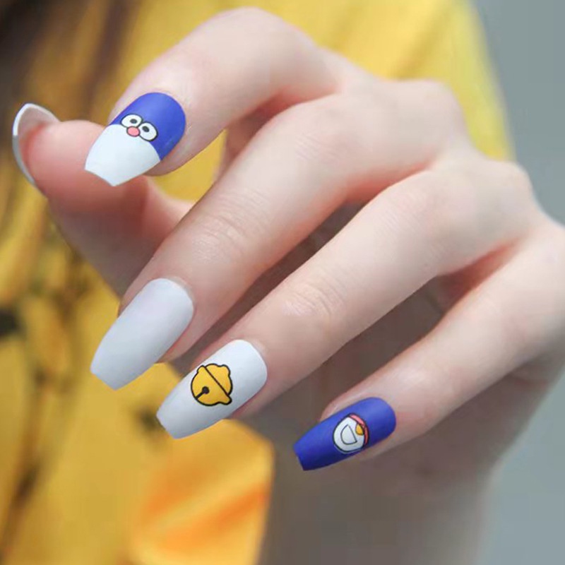 Set 24 Miếng Dán Móng Siêu Mỏng Trong Suốt Chống Thấm Nước