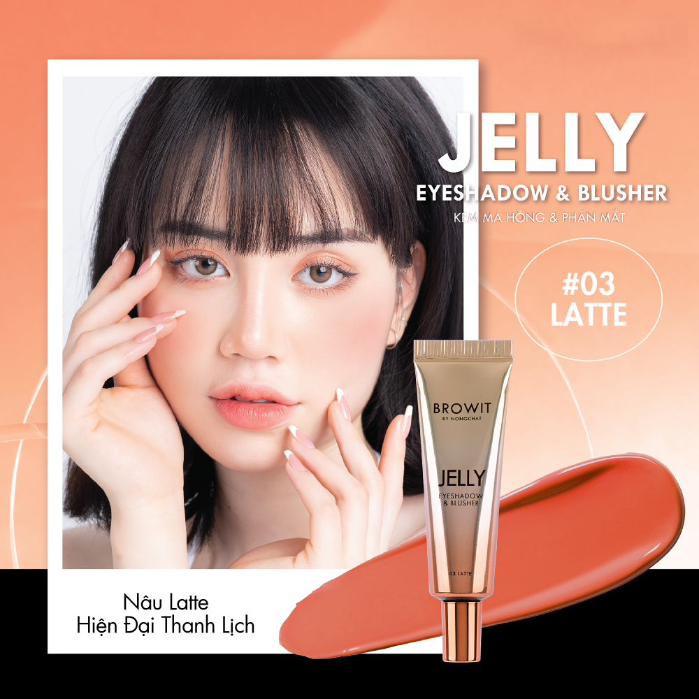 Kem má hồng và phấn mắt BROWIT Jelly Eyeshadow & Blusher