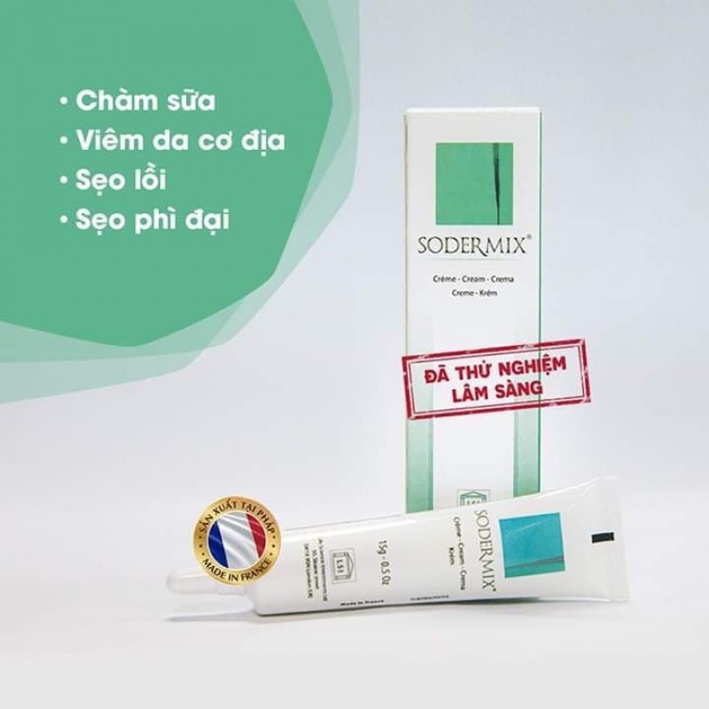 [CHÍNH HÃNG] Kem bôi sẹo Sodermix Cream 15g