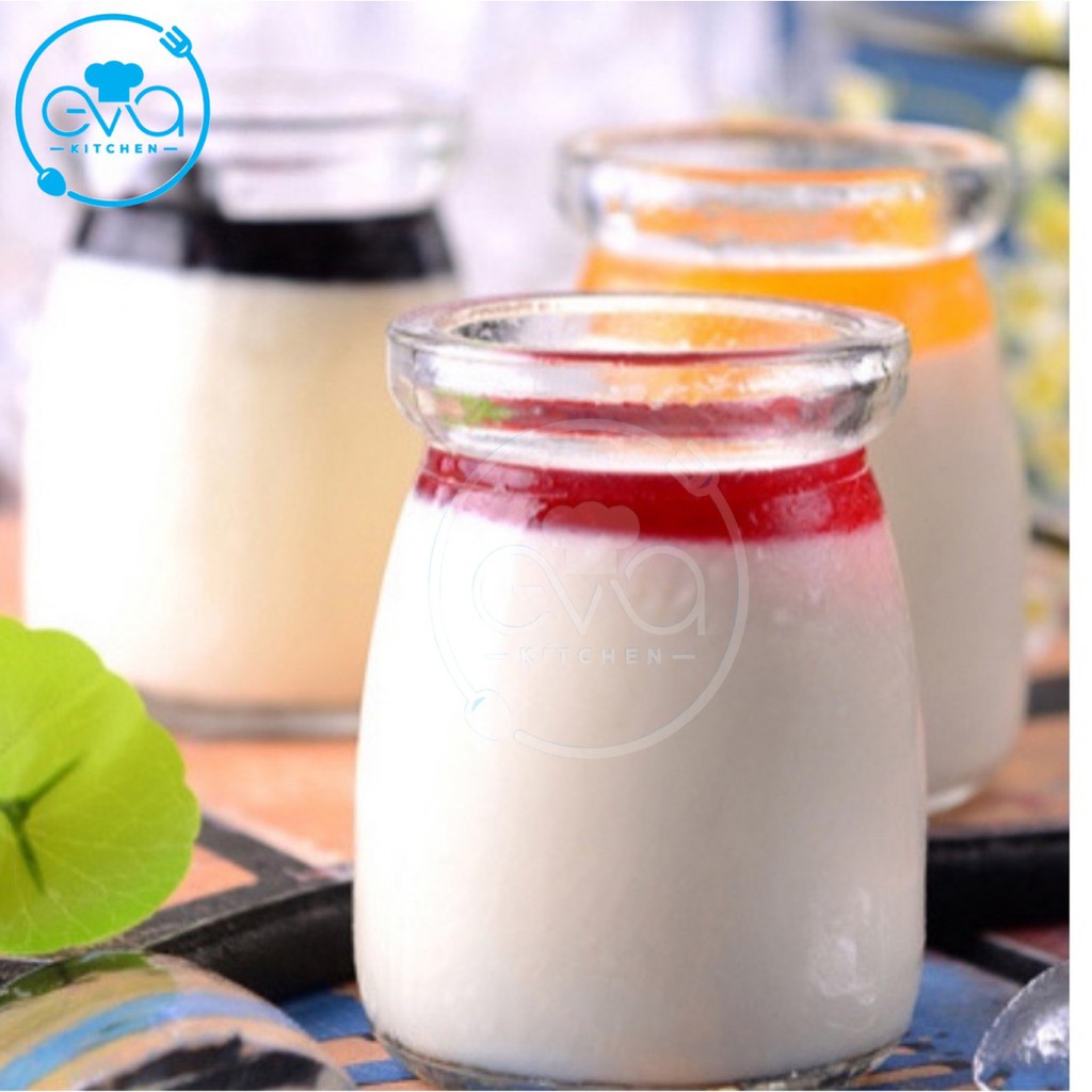 Bộ 6 Hũ Thuỷ Tinh Đựng Sữa Chua 100 Ml