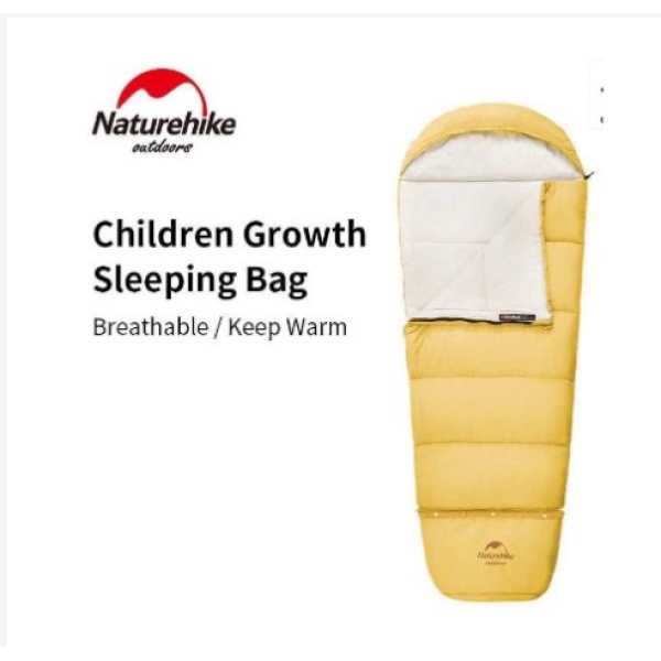 Túi ngủ trẻ em siêu nhẹ có mũ trùm đầu NatureHike NH21MSD01