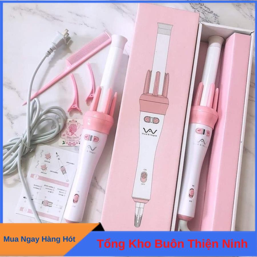 Máy làm tóc xoăn trục xoay tự động