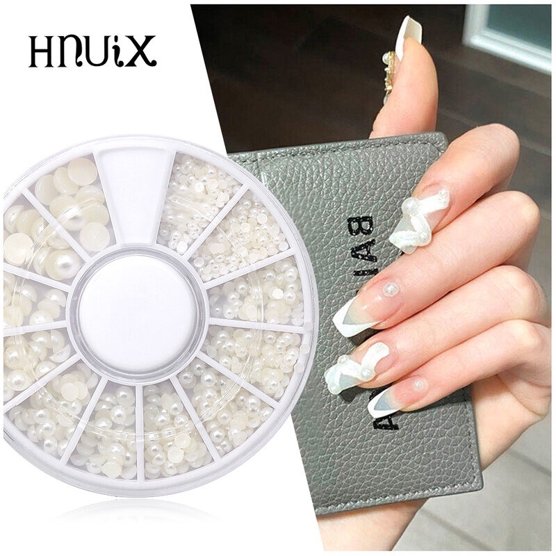 Khay ngọc nửa tròn mix đủ size trang trí móng