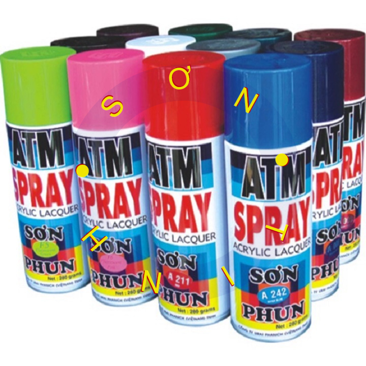 Sơn phun xịt màu vàng chanh A218 Yellow ATM