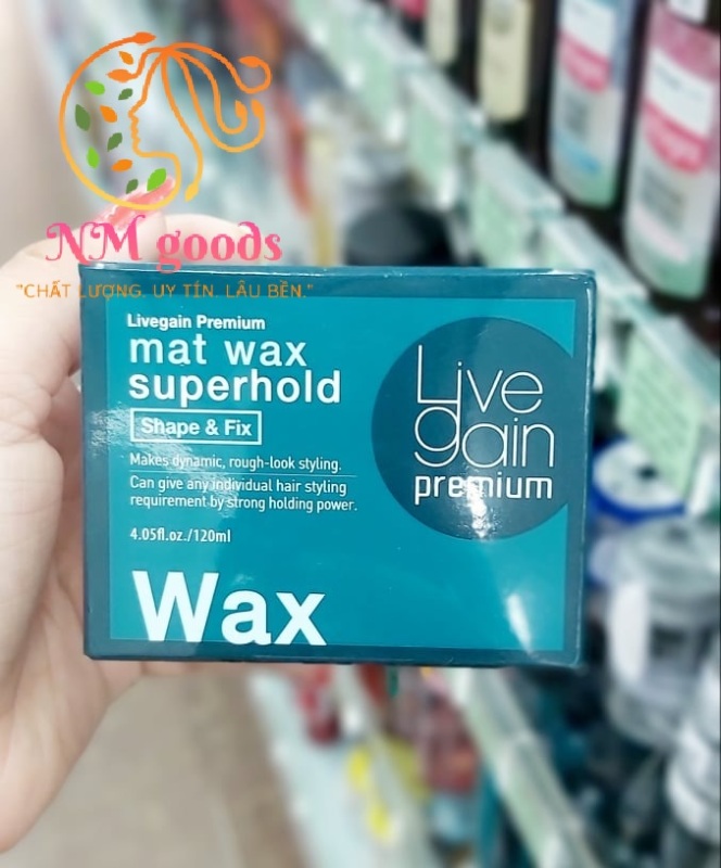Wax Livegain Premium Mat Wax - Super Hold ( Sáp cứng ) nhập khẩu