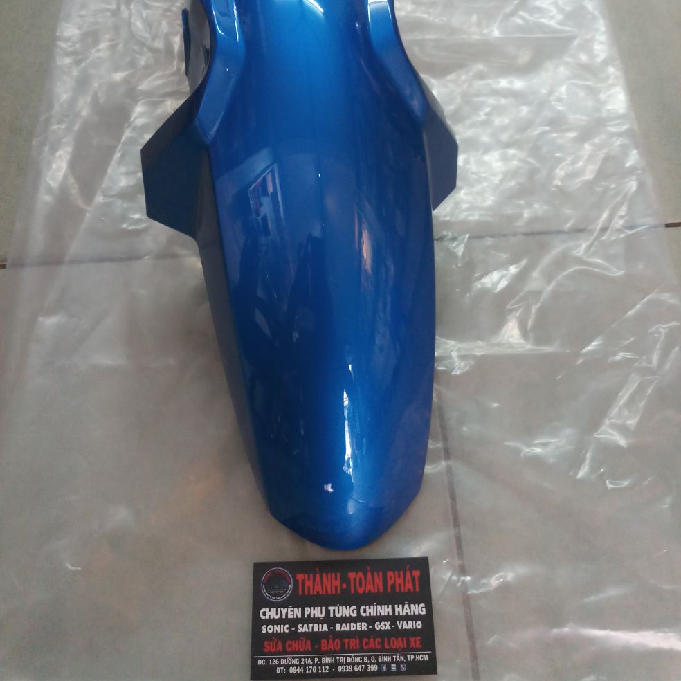 Dè trước Satria Fi màu xanh Gp