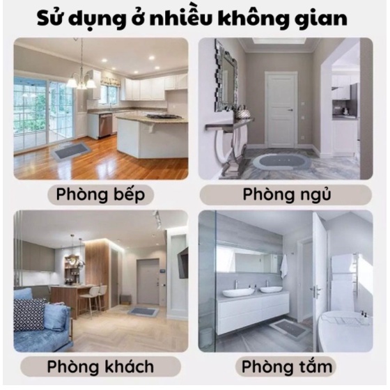 Thảm silicon nhà bếp, thảm lót sàn nhà, thảm lau chân siêu thấm nước - Thảm chân hút nước chống trơn trượt
