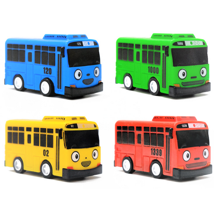 Xe buýt Tayo hộp đồ chơi nhân vật xe bus Tayo cỡ nhỏ mô hình xe bằng nhựa
