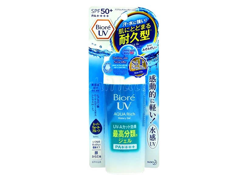 Kem chống nắng Biore UV Aqua Rich Watery Gel 90ml Japan