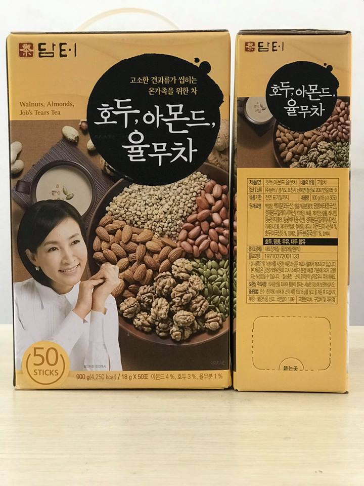 Date 02/28  Bột ngũ cốc dinh dưỡng DAMTUH Hàn Quốc hộp 50 gói 900g