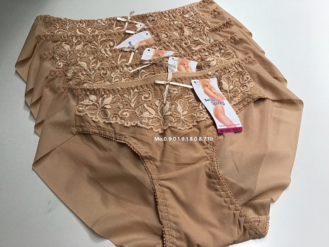 Combo 5 quần lót lụa phối ren spring cao cấp mềm mịn mát màu da 5402 siêu xịn từ 35kg-70kg