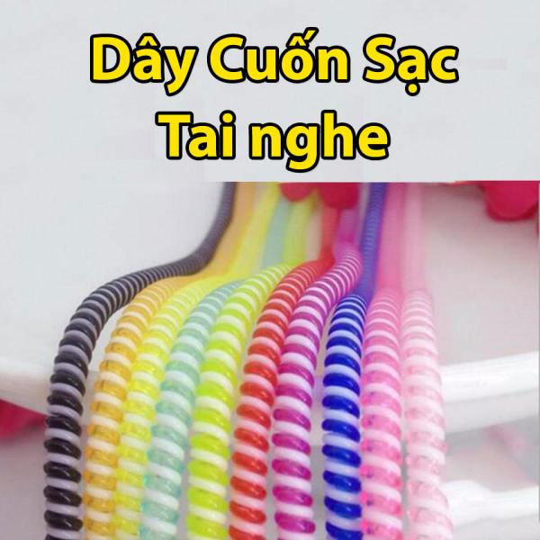 Dây cuốn sạc điện thoại, tai nghe, bảo vệ chống đứt - Hàng đẹp, chất lượng cao