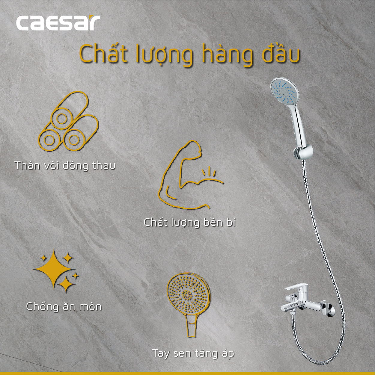 Vòi sen tắm Nóng Lạnh - S383C