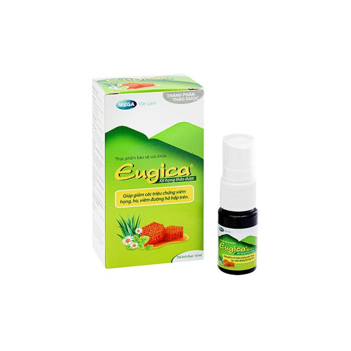 XỊT HỌNG EUGICA THẢO DƯỢC CHAI 10ML