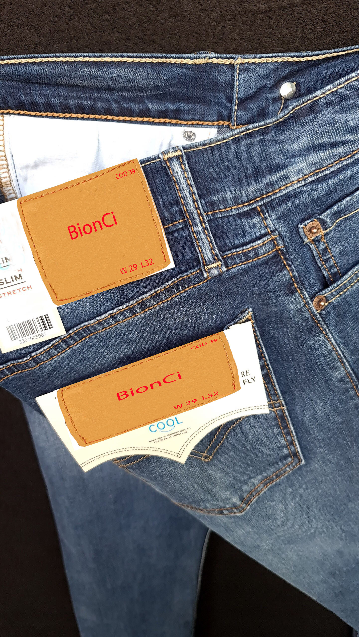 Quần Jean Nam Dài Slim Fit