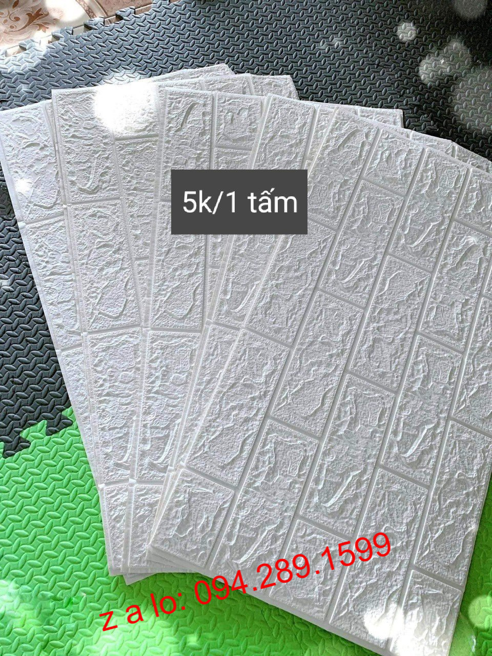 Xốp dán tường màu xanh ngọc giả gạch 3D dán tường , mua miếng xốp giả gạch ốp dán tường bán giá rẻ sỉ, tấm mút xốp dán tường