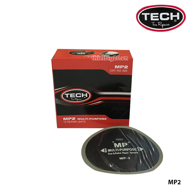 Hộp 10 miếng vá lốp xe hơi TECH MP-2 (BIAS/RADIAL, 90MM)