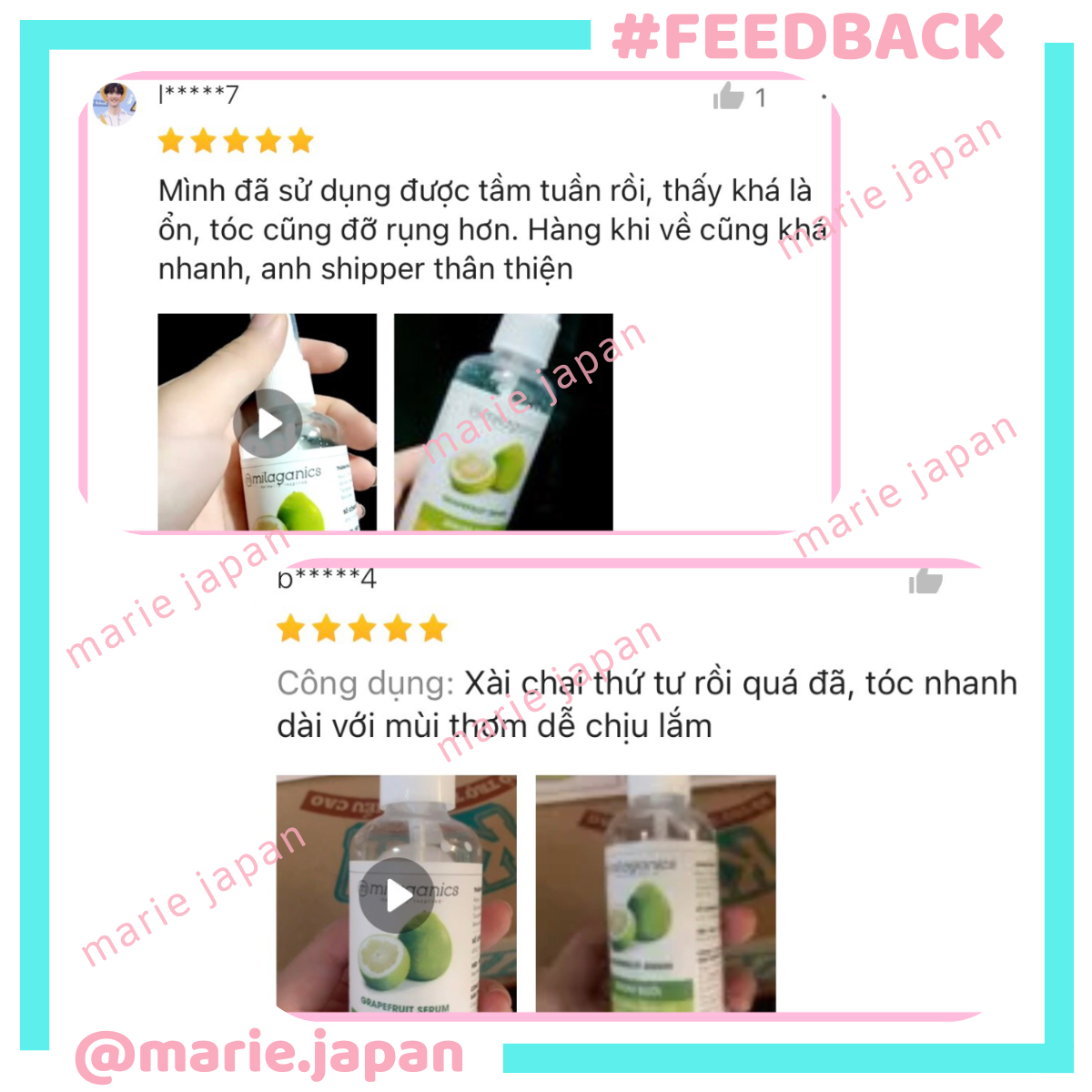 Serum Bưởi Milaganics Giảm Rụng Kích Mọc Tóc Chai 100ml