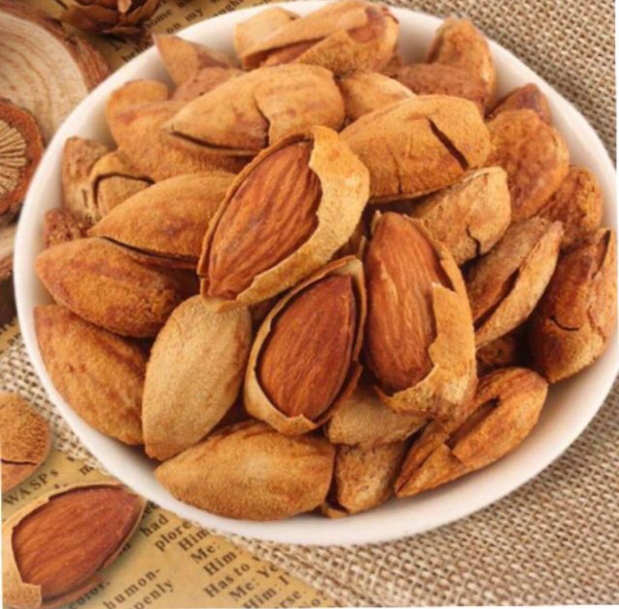 Hạnh nhân rang bơ siêu ngon/hạnh nhân không vỏ