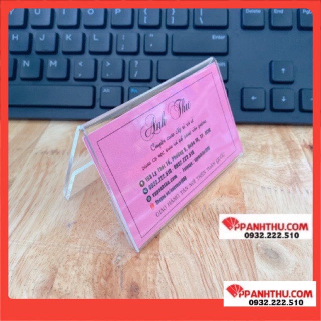 KHUNG KỆ MICA CHỮ A- BẢNG CHỨC DANH MICA DÀY 2MM ĐỦ SIZE