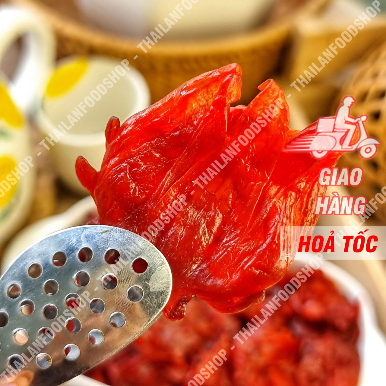 Mứt Hoa Hồng Đà Lạt (Mứt Hibiscus) - Lon 500gr