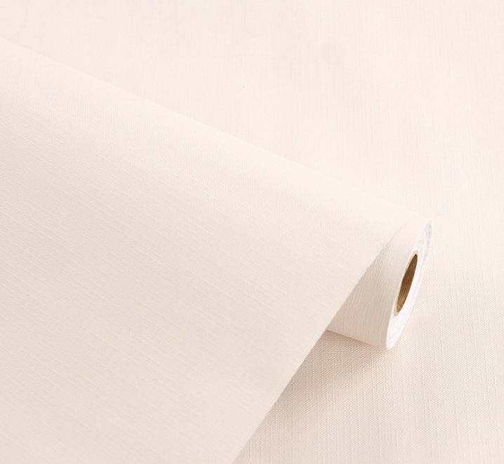 CUỘN 5M DECAL GIẤY DÁN TƯỜNG KEO SẴN KHỔ 45CM MẪU TRẮNG KEM NHÁM