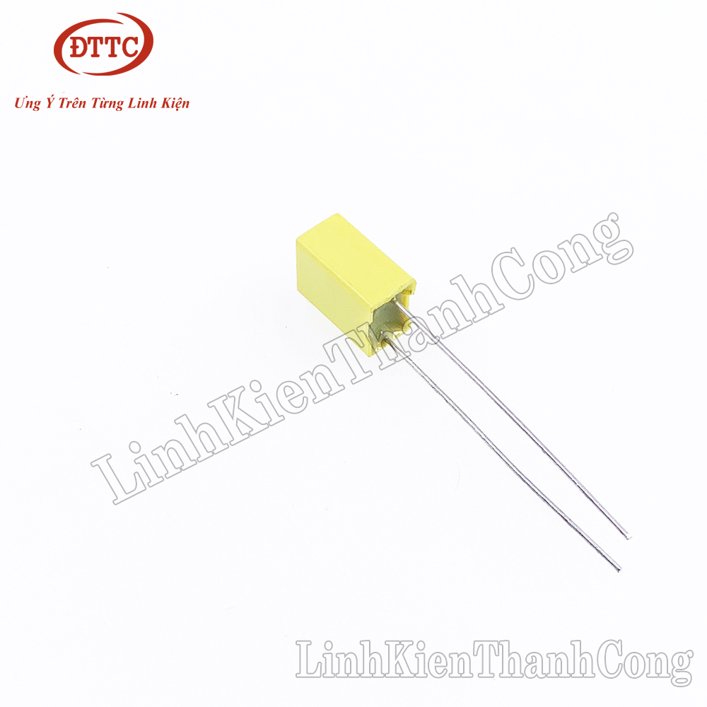 Tụ 1uF 105J 100V Màu Vàng 5mm