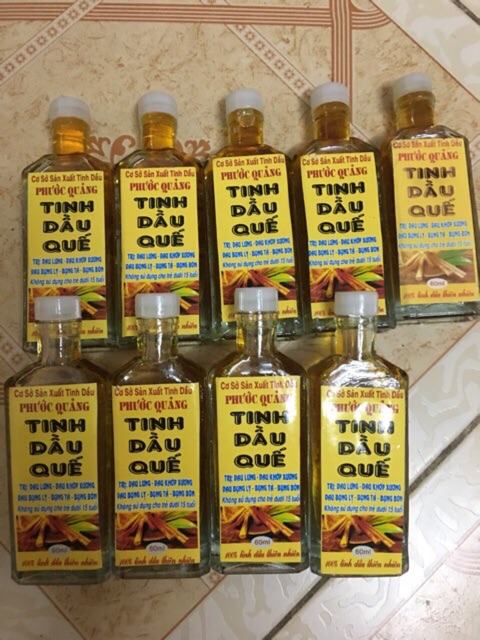 Tinh Dầu Quế Nguyên Chất Phước Quảng Chai 60Ml