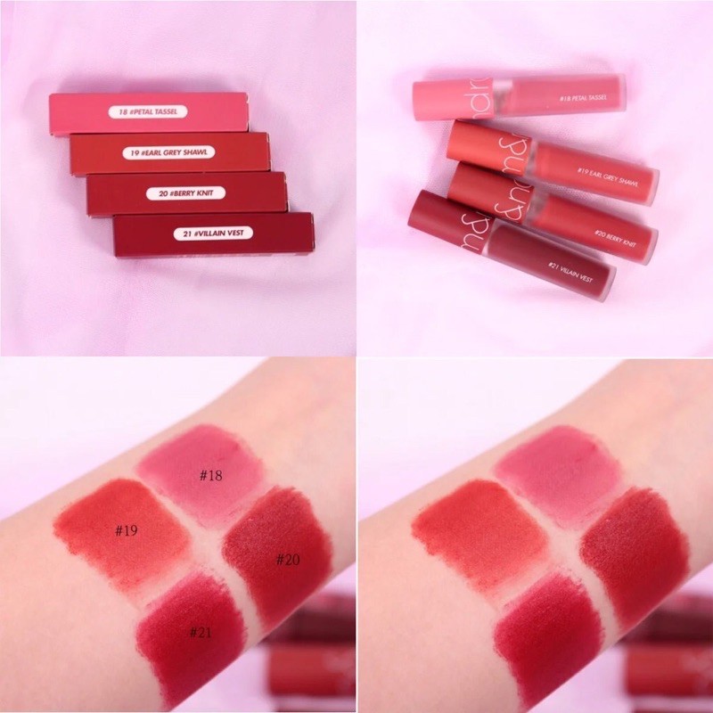 [FREE SHIP] Son Romand Zero Velvet 2020 màu 18-21