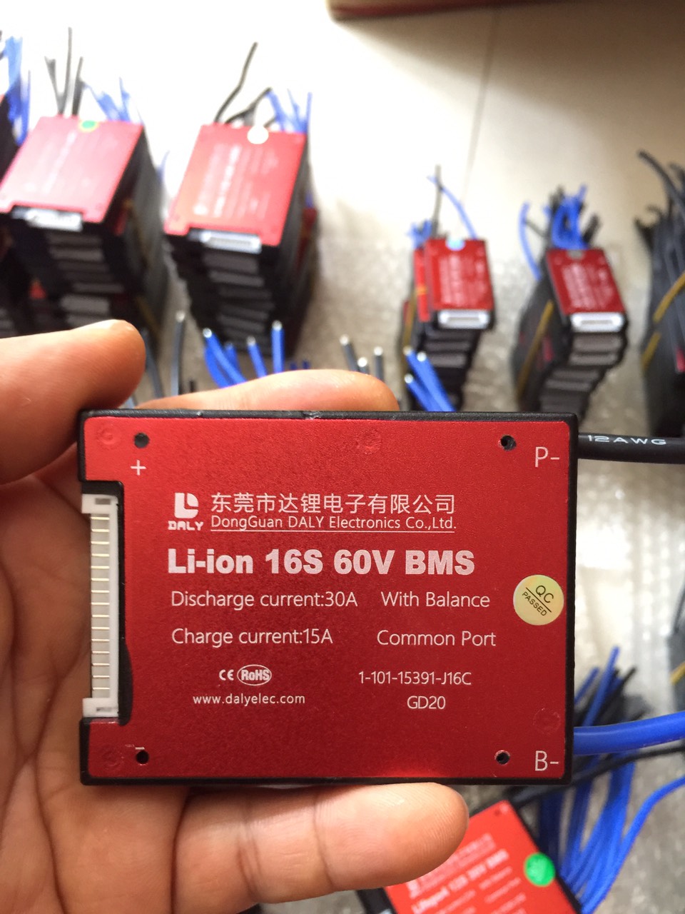Mạch bảo vệ pin lithium Li ion 16S 60V 30A