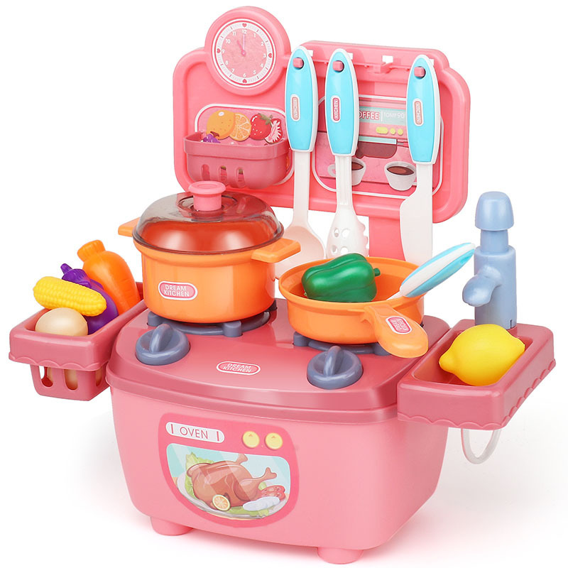 Bộ đồ chơi nấu ăn nhà bếp cho bé gái nhiều chi tiết, màu sắc tinh tế