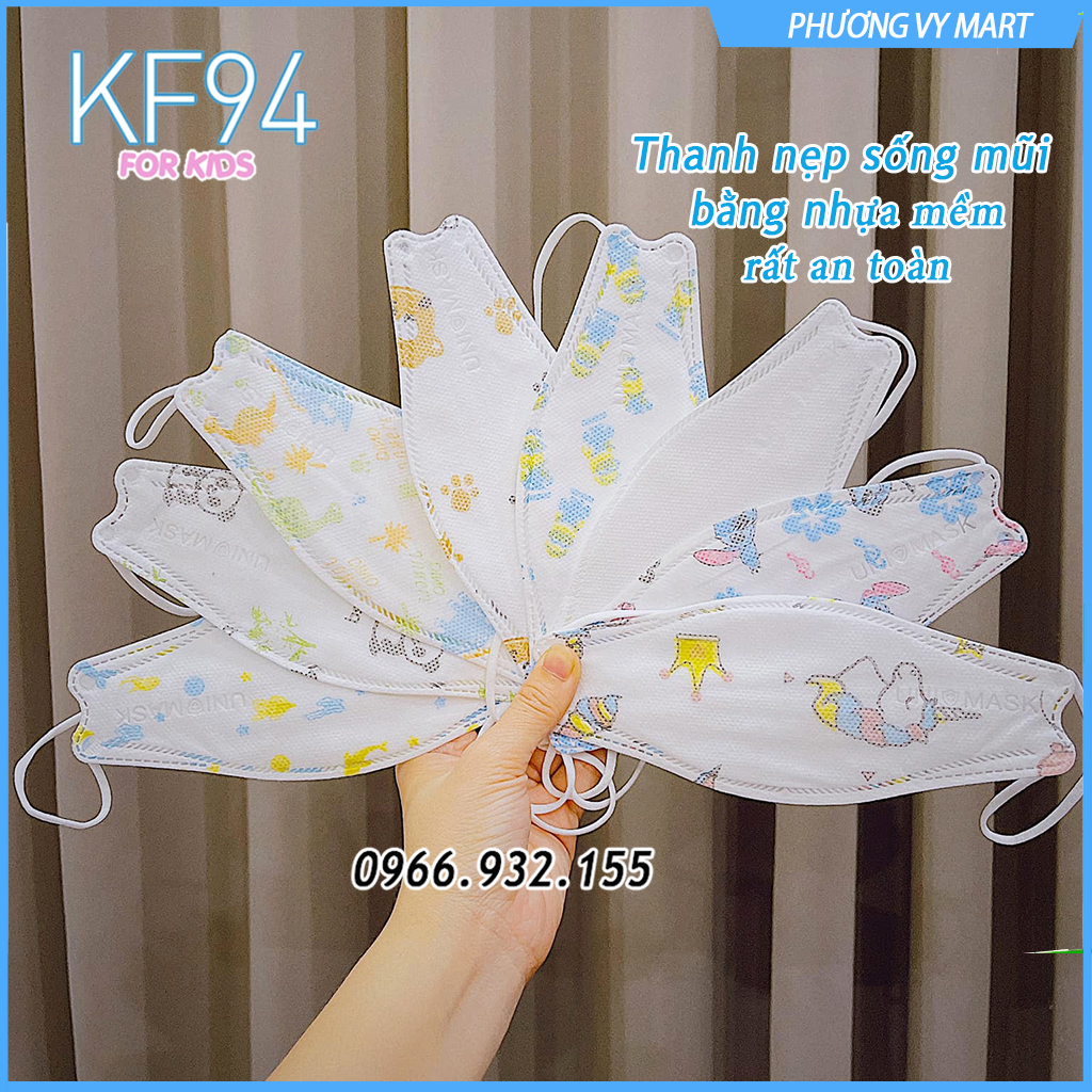 10 chiếc khẩu trang trẻ em 4 lớp KF94 UNI MASK