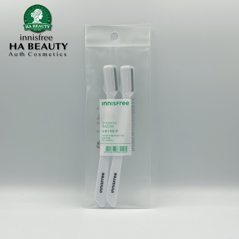 Dao cạo chân lông mày vào khuôn gọn gàng sắc nét innisfree Eyebrow Razors 2ea